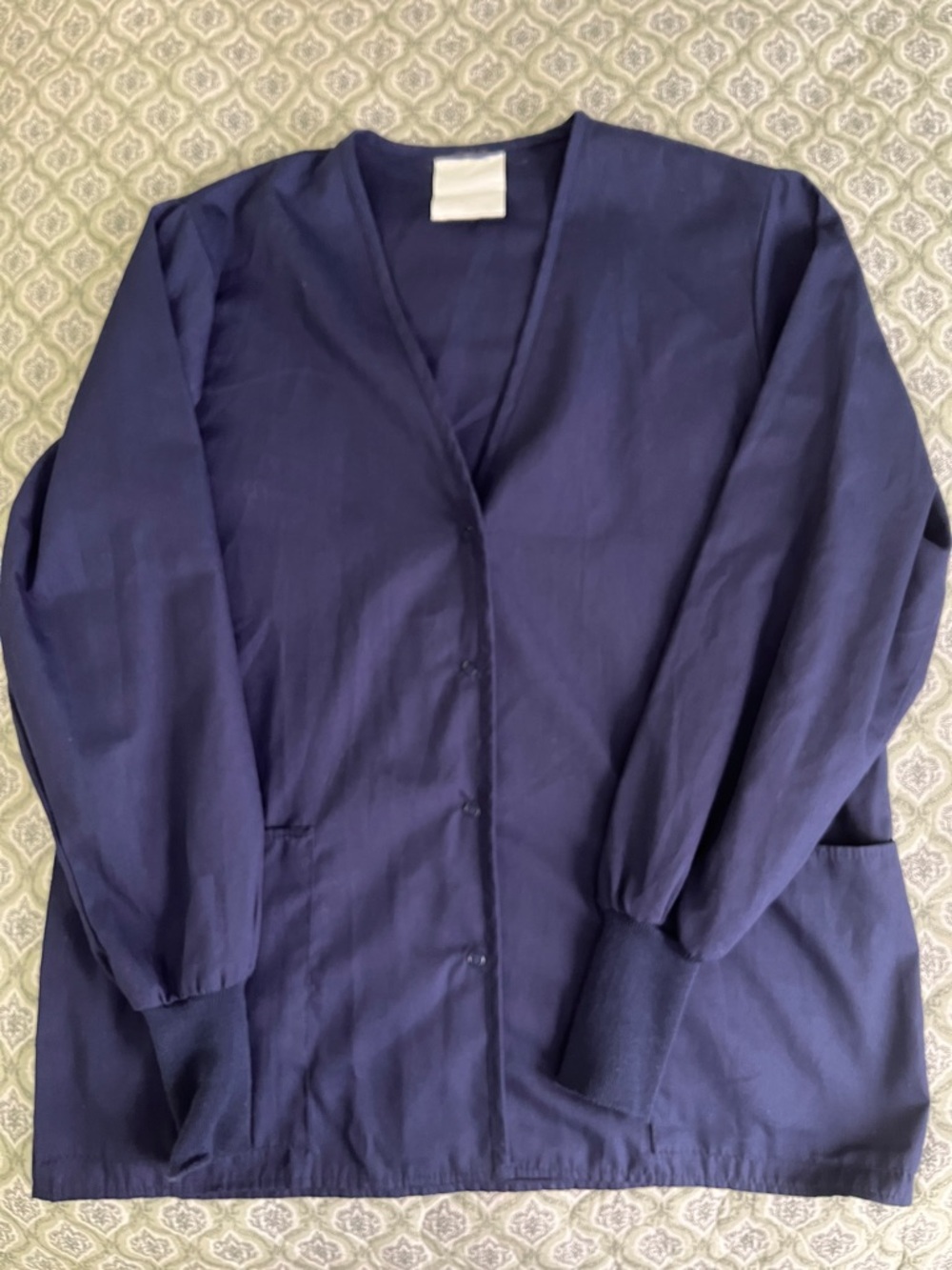 Basic Navy Blue Medical Scrub Jacket